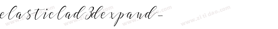 elasticlad3dexpand字体转换