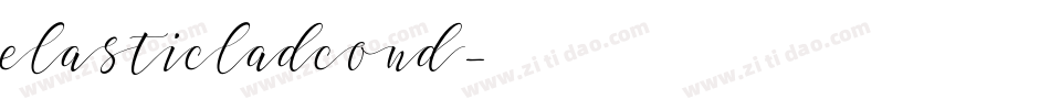 elasticladcond字体转换