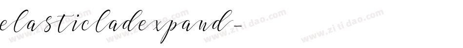 elasticladexpand字体转换
