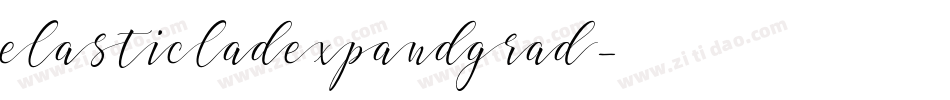 elasticladexpandgrad字体转换