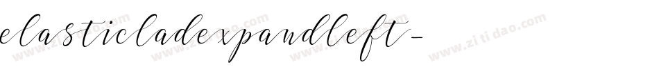 elasticladexpandleft字体转换