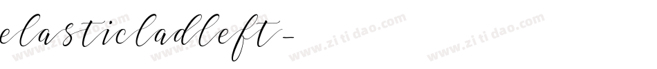 elasticladleft字体转换