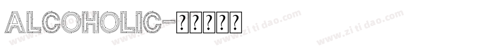 Alcoholic字体转换