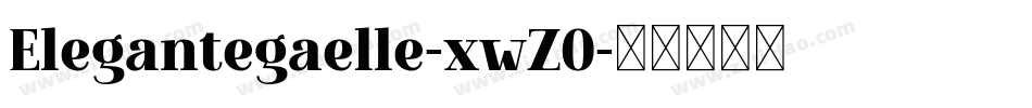 Elegantegaelle-xwZO字体转换