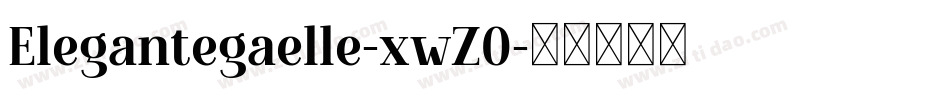 Elegantegaelle-xwZO字体转换