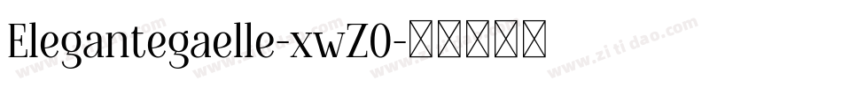Elegantegaelle-xwZO字体转换