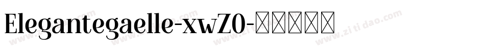 Elegantegaelle-xwZO字体转换