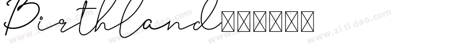 Birthland字体转换