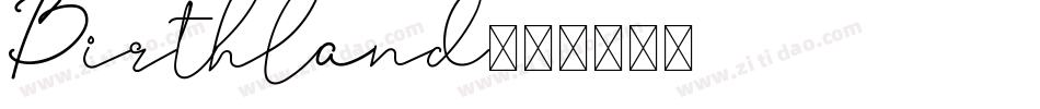 Birthland字体转换
