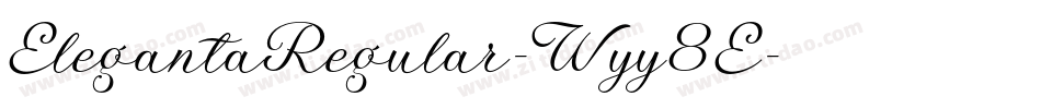 ElegantaRegular-Wyy8E字体转换