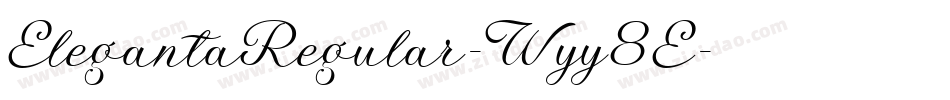 ElegantaRegular-Wyy8E字体转换