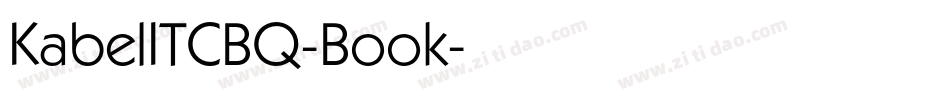 KabelITCBQ-Book字体转换