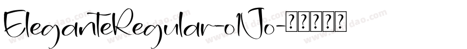 EleganteRegular-o1Jo字体转换