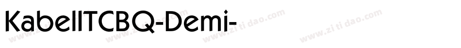 KabelITCBQ-Demi字体转换