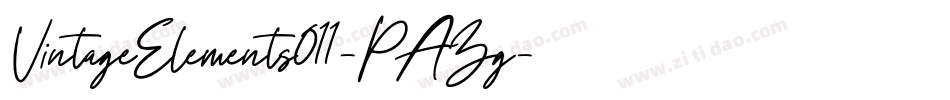VintageElements011-PAZg字体转换