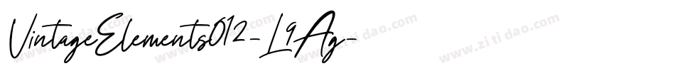 VintageElements012-L9Ag字体转换