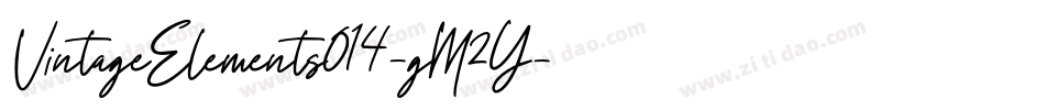 VintageElements014-gM2Y字体转换