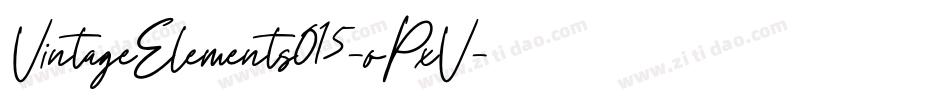 VintageElements015-oPxV字体转换