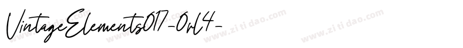 VintageElements017-0rl4字体转换