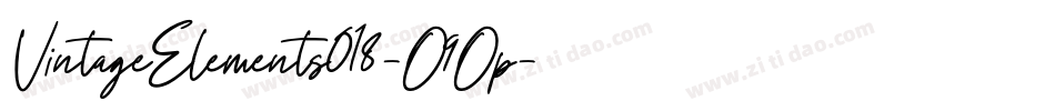 VintageElements018-O9Op字体转换