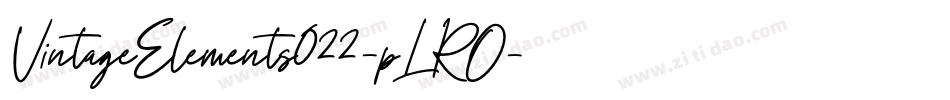 VintageElements022-pLRO字体转换