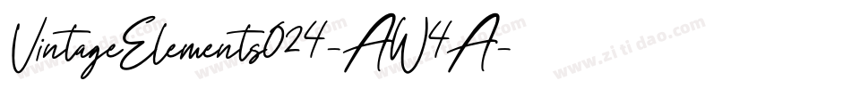 VintageElements024-AW4A字体转换