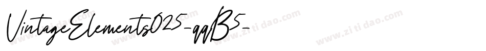 VintageElements025-qqB5字体转换