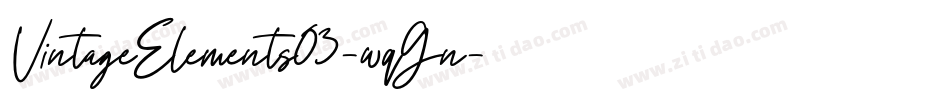 VintageElements03-wqGn字体转换
