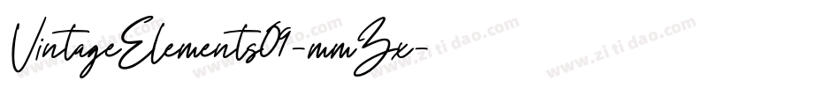 VintageElements09-mmZx字体转换