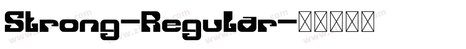 Strong-Regular字体转换