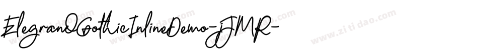 ElegrandGothicInlineDemo-jJMR字体转换