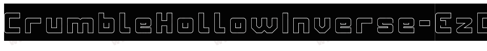 CrumbleHollowInverse-EzD8字体转换