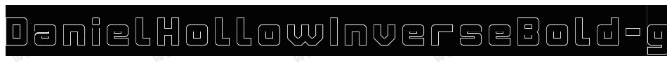 DanielHollowInverseBold-g6VP字体转换