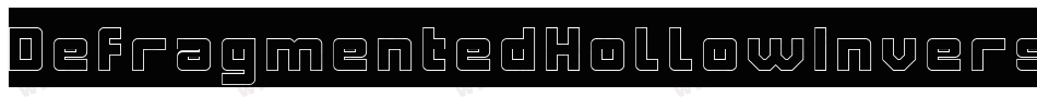 DefragmentedHollowInverse-MzeB字体转换