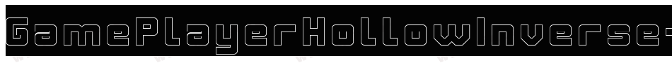 GamePlayerHollowInverse-Vwr0字体转换