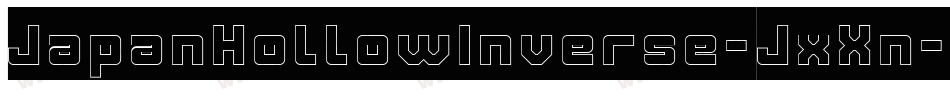 JapanHollowInverse-JxXn字体转换