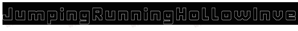 JumpingRunningHollowInverse-OxX6字体转换