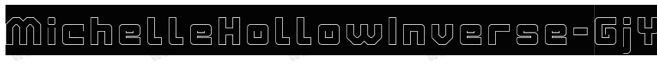 MichelleHollowInverse-GjYA字体转换