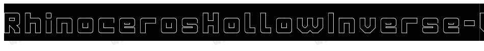 RhinocerosHollowInverse-Wyym9字体转换