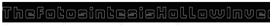 ThefotosintesisHollowInverse-YzqMa字体转换