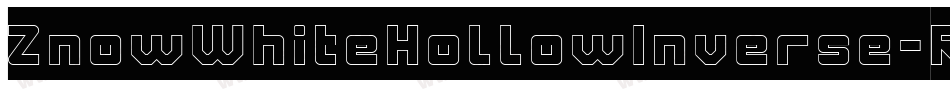 ZnowWhiteHollowInverse-Rp0jV字体转换