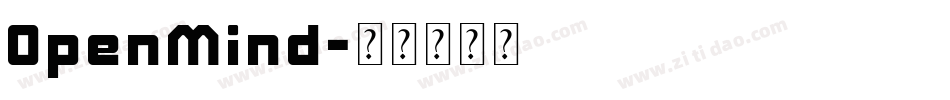 OpenMind字体转换