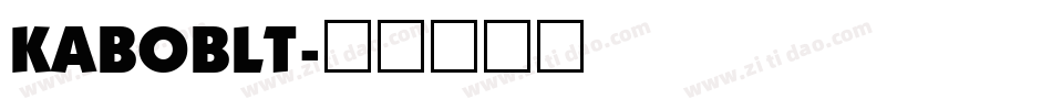 KABOBLT字体转换