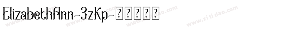 ElizabethAnn-3zKp字体转换