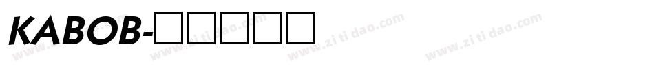 KABOB字体转换