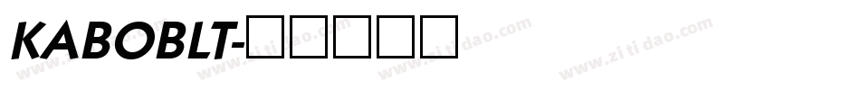 KABOBLT字体转换