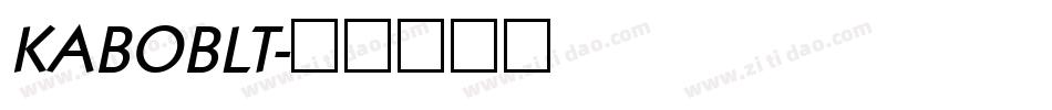 KABOBLT字体转换