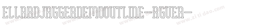 EllardJaggerDemoOutline-rgveA字体转换
