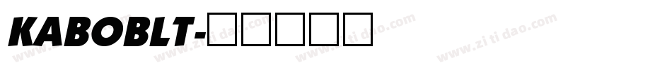 KABOBLT字体转换