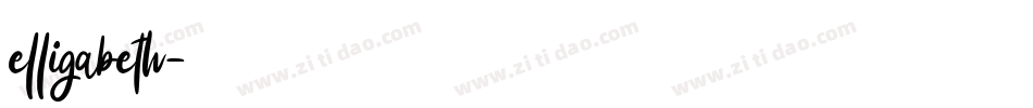 elligabeth字体转换